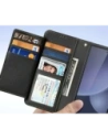 Etui z klapką Dux Ducis Lawa do Samsung Galaxy S25 Ultra z odłączanym portfelem magnetycznym czarne