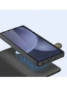 Etui z klapką Dux Ducis Lawa do Samsung Galaxy S25 Ultra z odłączanym portfelem magnetycznym czarne