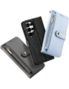 Etui z klapką Dux Ducis Lawa do Samsung Galaxy S25 Ultra z odłączanym portfelem magnetycznym szare