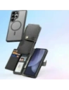 Etui z klapką Dux Ducis Lawa do Samsung Galaxy S25 Ultra z odłączanym portfelem magnetycznym czarne