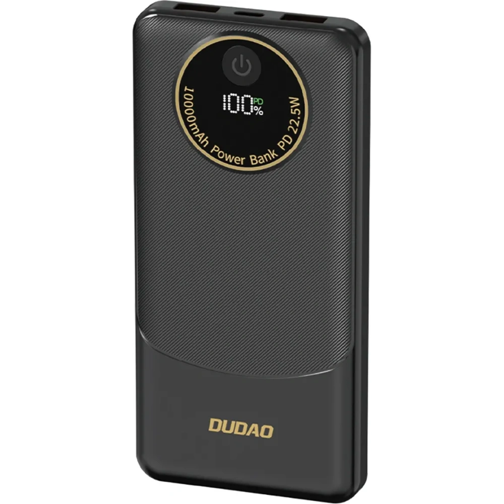 Powerbank Dudao K12 10000mAh PD22.5W USB-A, USB-C czarny