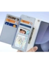Etui z klapką Dux Ducis Lawa do Samsung Galaxy S25 Ultra z odłączanym portfelem magnetycznym niebieskie