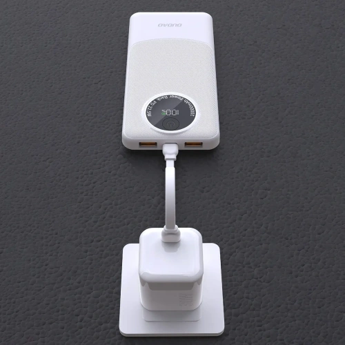 Powerbank Dudao K12 10000mAh PD22.5W USB-A, USB-C biały