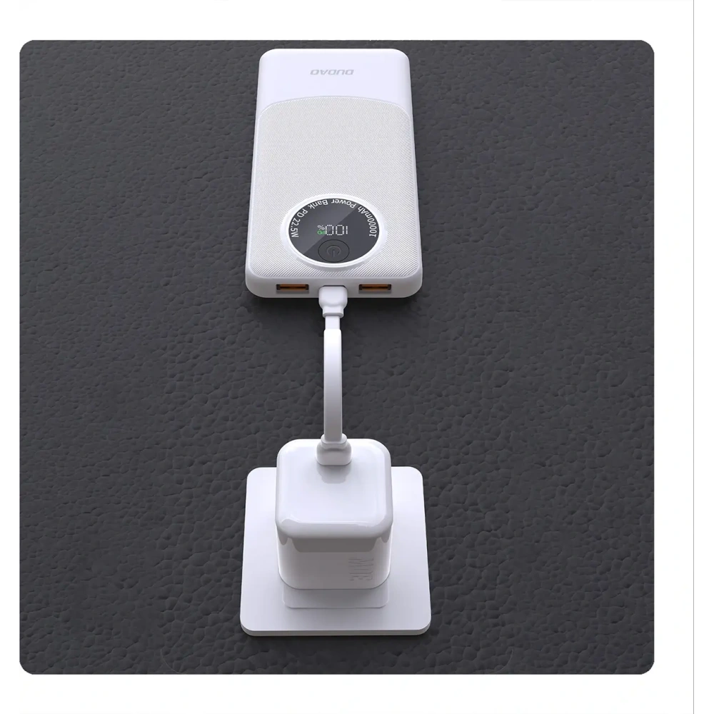 Powerbank Dudao K12Pro 22.5W PD 20000mAh USB-A, USB-C biały