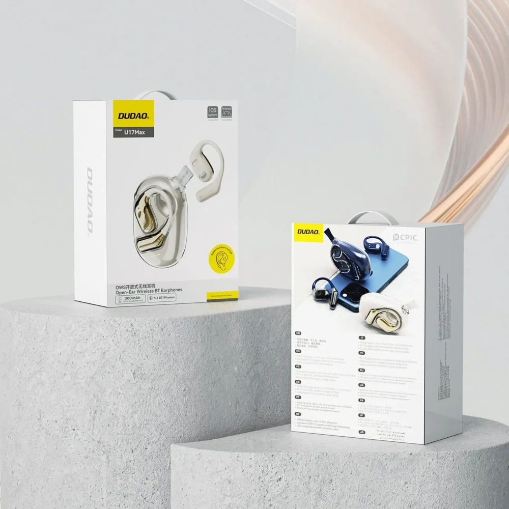 Słuchawka OWS Dudao U17 Max Bluetooth 5.3 biała