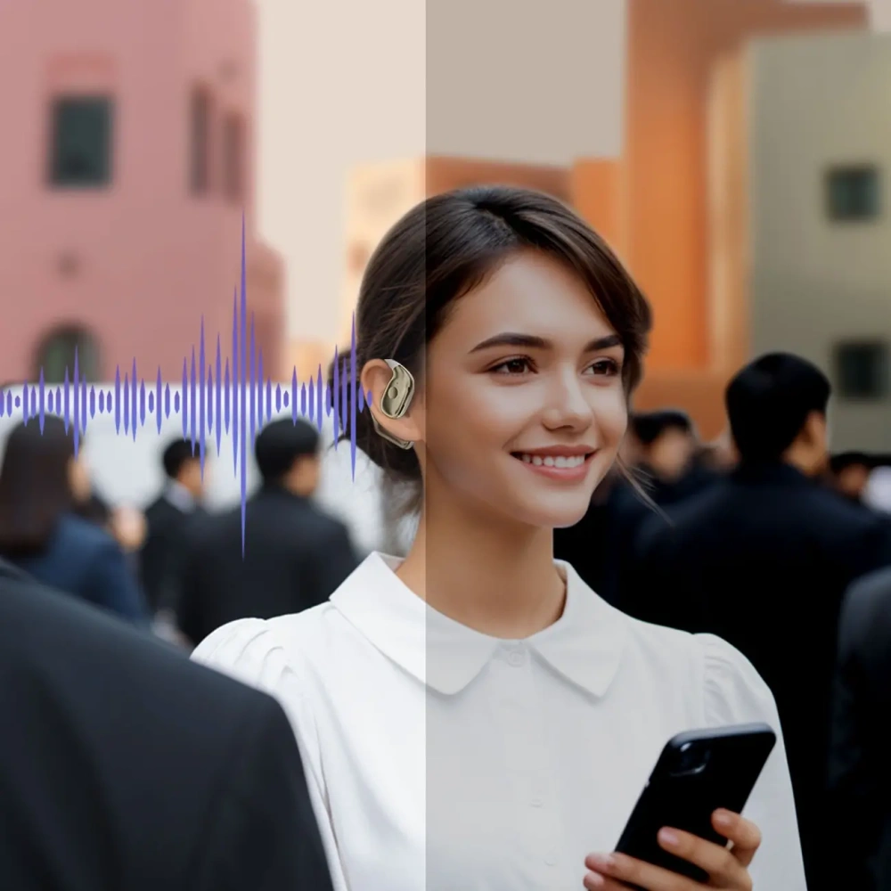 Słuchawka OWS Dudao U17 Max Bluetooth 5.3 biała