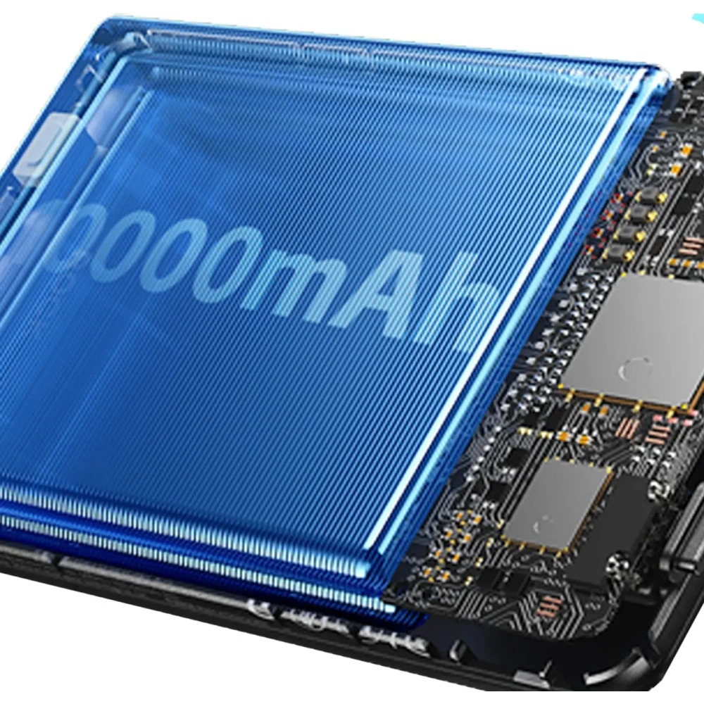 Powerbank bezprzewodowy Dudao K29 10000mAh PD 20W MagSafe z metalową obudową, podstawką i wbudowanymi kablami USB-C, Lightning szary