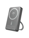 Powerbank bezprzewodowy Dudao K28 10000mAh PD 22.5W MagSafe z metalową obudową i pierścieniem-podstawką szary