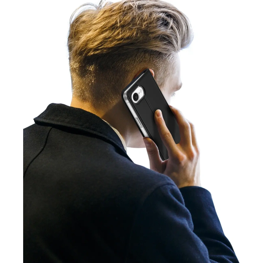 Etui z klapką Dux Ducis Skin Pro do Apple iPhone 16e czarne
