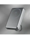 Powerbank bezprzewodowy Dudao K28 10000mAh PD 22.5W MagSafe z metalową obudową i pierścieniem-podstawką szary