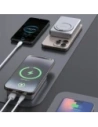 Powerbank bezprzewodowy Dudao K28 10000mAh PD 22.5W MagSafe z metalową obudową i pierścieniem-podstawką szary