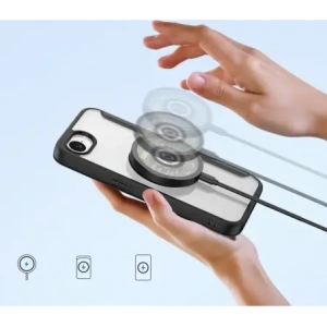 Etui z klapką Dux Ducis Skin X Pro z MagSafe na iPhone 16e czarne