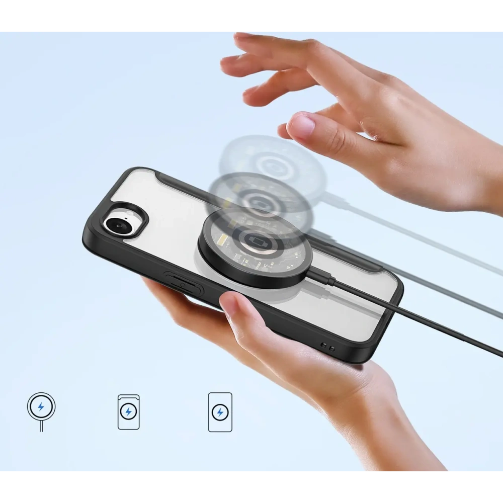 Etui z klapką Dux Ducis Skin X Pro z MagSafe na iPhone 16e czarne