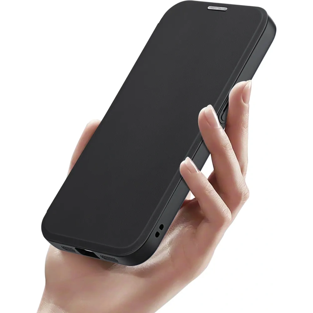Etui z klapką Dux Ducis Skin X Pro z MagSafe na iPhone 16e czarne