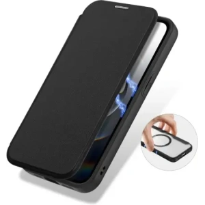 Etui z klapką Dux Ducis Skin X Pro z MagSafe na iPhone 16e czarne