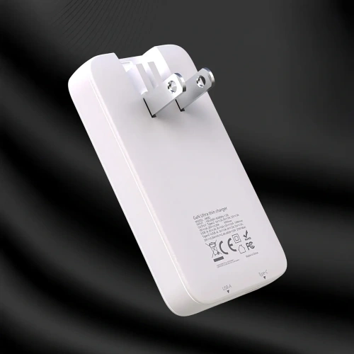Ładowarka sieciowa podróżna GaN Dudao A65Q 65W USB-A / USB-C PD EU / US biała