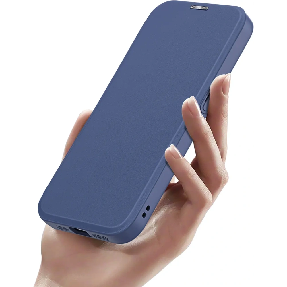 Etui z klapką Dux Ducis Skin X Pro z MagSafe na iPhone 16e niebieskie