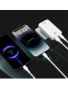 Ładowarka sieciowa podróżna GaN Dudao A65Q 65W USB-A / USB-C PD EU / US biała
