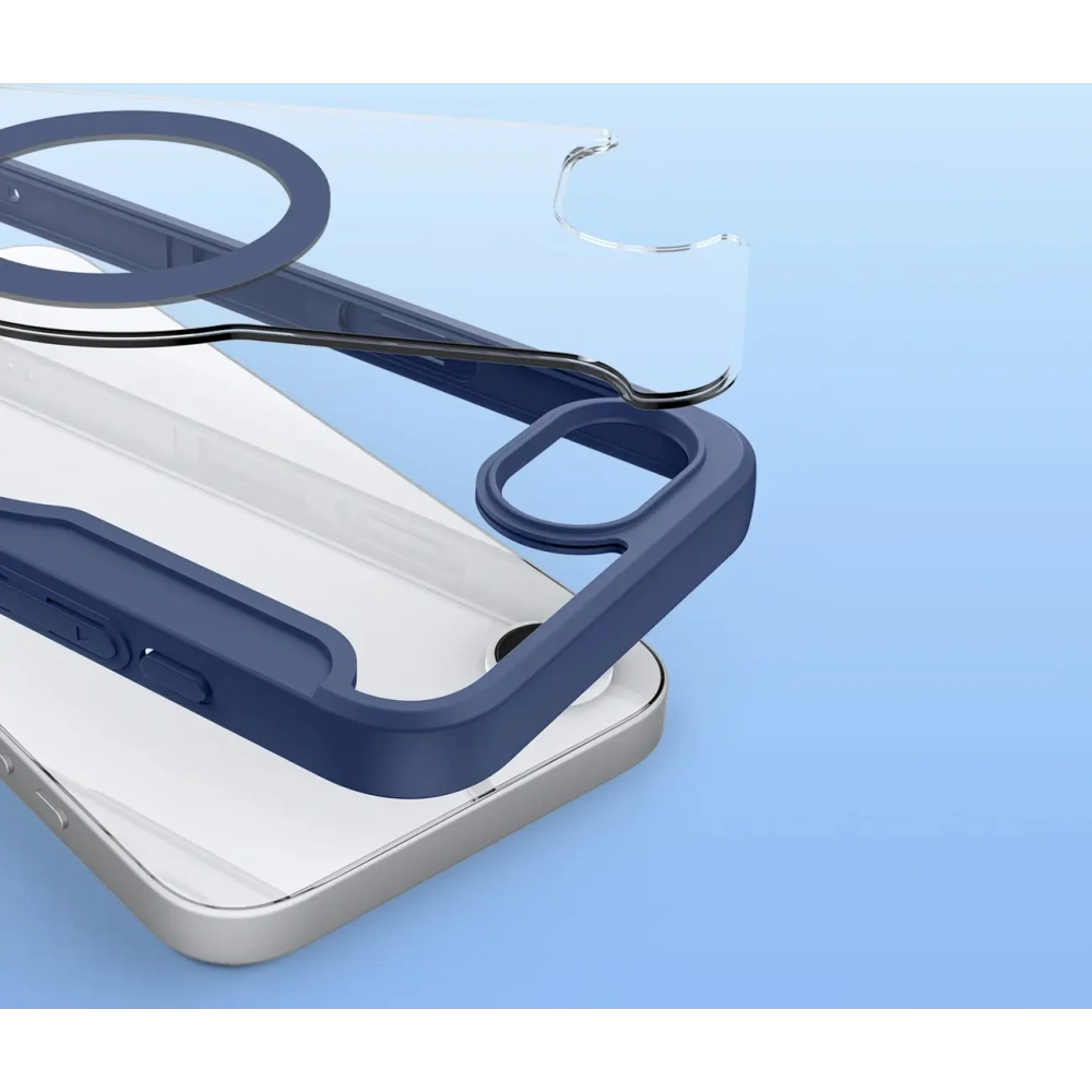 Etui z klapką Dux Ducis Skin X Pro z MagSafe na iPhone 16e niebieskie