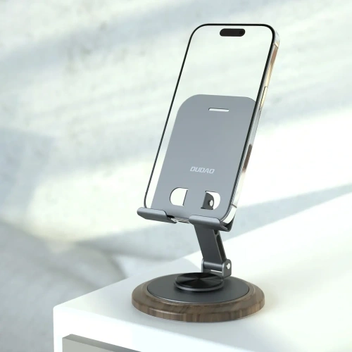 Podstawka do telefonu Dudao F17M 360° metalowa szara