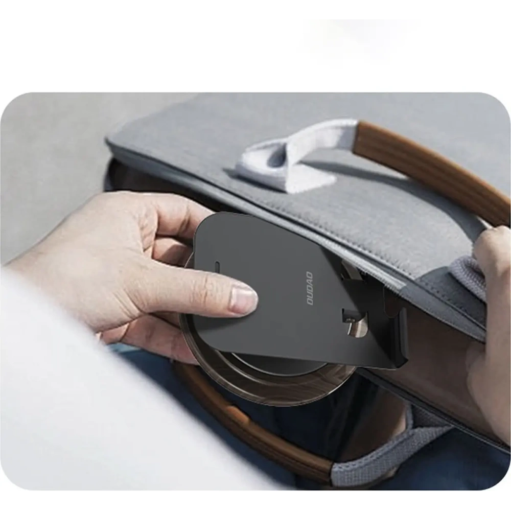 Podstawka do telefonu Dudao F17M 360° metalowa szara