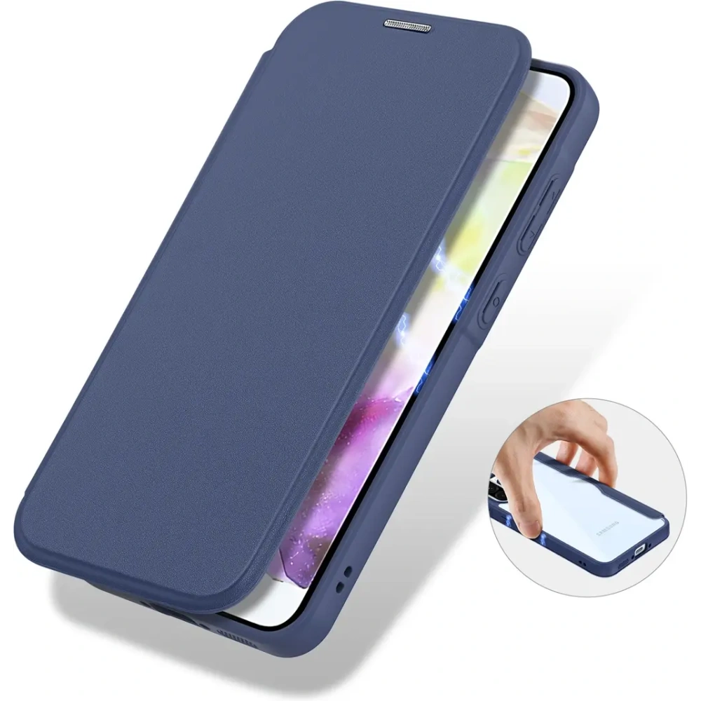 Etui z klapką Dux Ducis Skin X Pro do Samsung Galaxy A36 5G / A56 5G niebieskie