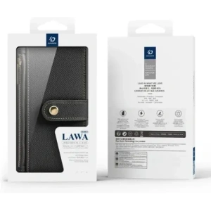 Etui z klapką Dux Ducis Lawa do Apple iPhone 16 Pro czarne