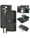 Etui z klapką Dux Ducis Lawa do Apple iPhone 16 Pro Max czarne