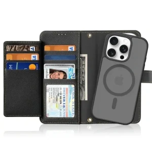 Etui z klapką Dux Ducis Lawa do Apple iPhone 16 Pro Max czarne