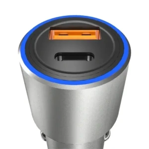 Ładowarka samochodowa Dudao R4PQ USB-A, USB-C Power Delivery Quick Charge 22.5W szary