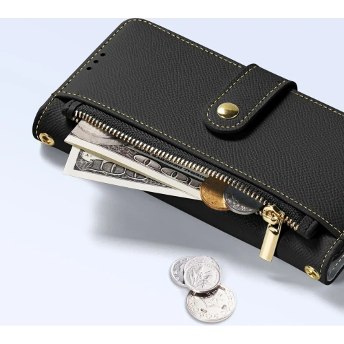Etui z klapką Dux Ducis Lawa do Apple iPhone 15 czarne