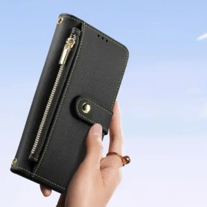 Etui z klapką Dux Ducis Lawa do Apple iPhone 15 czarne