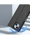 Etui z klapką Dux Ducis Lawa do Apple iPhone 15 czarne