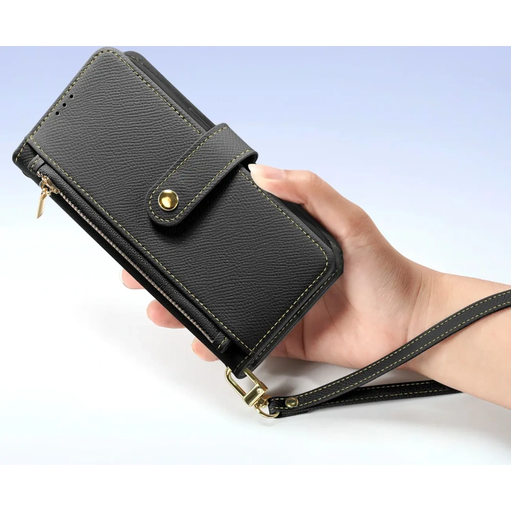 Etui z klapką Dux Ducis Lawa do Apple iPhone 15 czarne