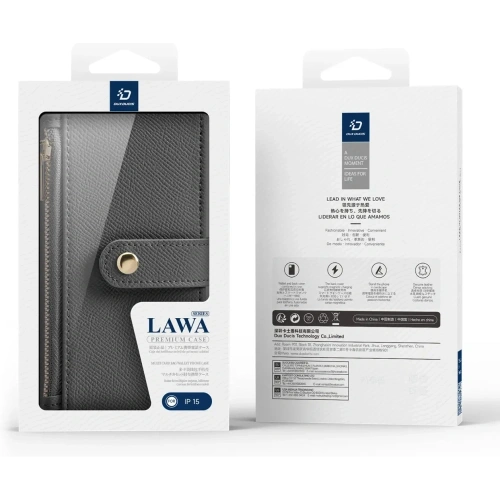 Etui z klapką Dux Ducis Lawa do Apple iPhone 15 szare