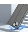 Etui z klapką Dux Ducis Lawa do Apple iPhone 15 szare