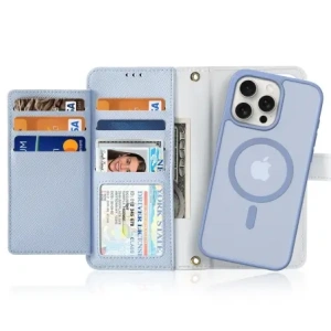 Etui z klapką Dux Ducis Lawa do Apple iPhone 15 niebieskie