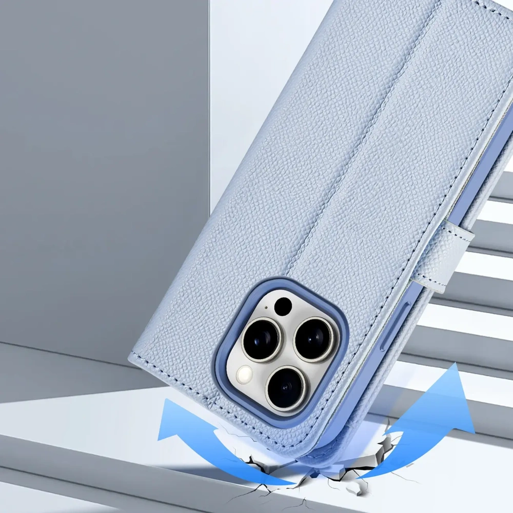 Etui z klapką Dux Ducis Lawa do Apple iPhone 15 niebieskie