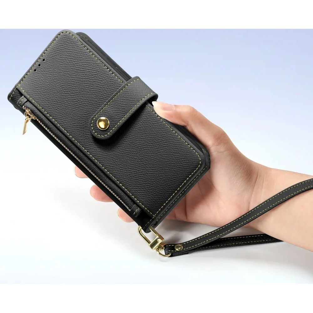 Etui z klapką Dux Ducis Lawa do Apple iPhone 15 Pro czarne