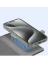 Etui z klapką Dux Ducis Lawa do Apple iPhone 15 Pro szare