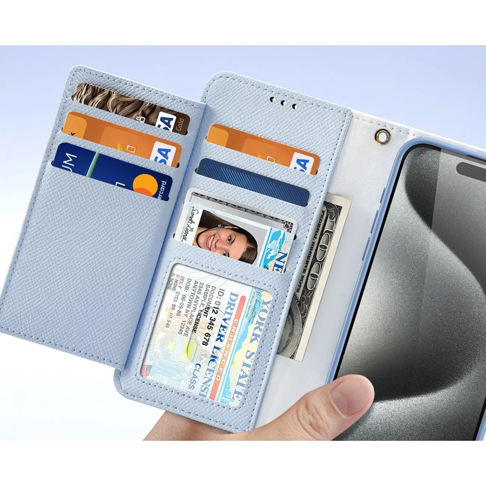 Etui z klapką Dux Ducis Lawa do Apple iPhone 15 Pro niebieskie