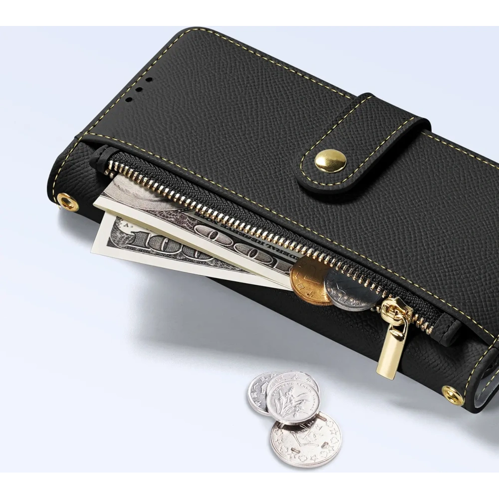 Etui z klapką Dux Ducis Lawa do Apple iPhone 15 Pro Max czarne