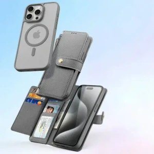 Etui z klapką Dux Ducis Lawa do Apple iPhone 15 Pro Max szare