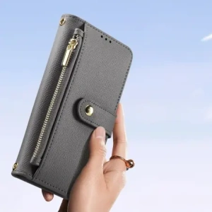 Etui z klapką Dux Ducis Lawa do Apple iPhone 15 Pro Max szare