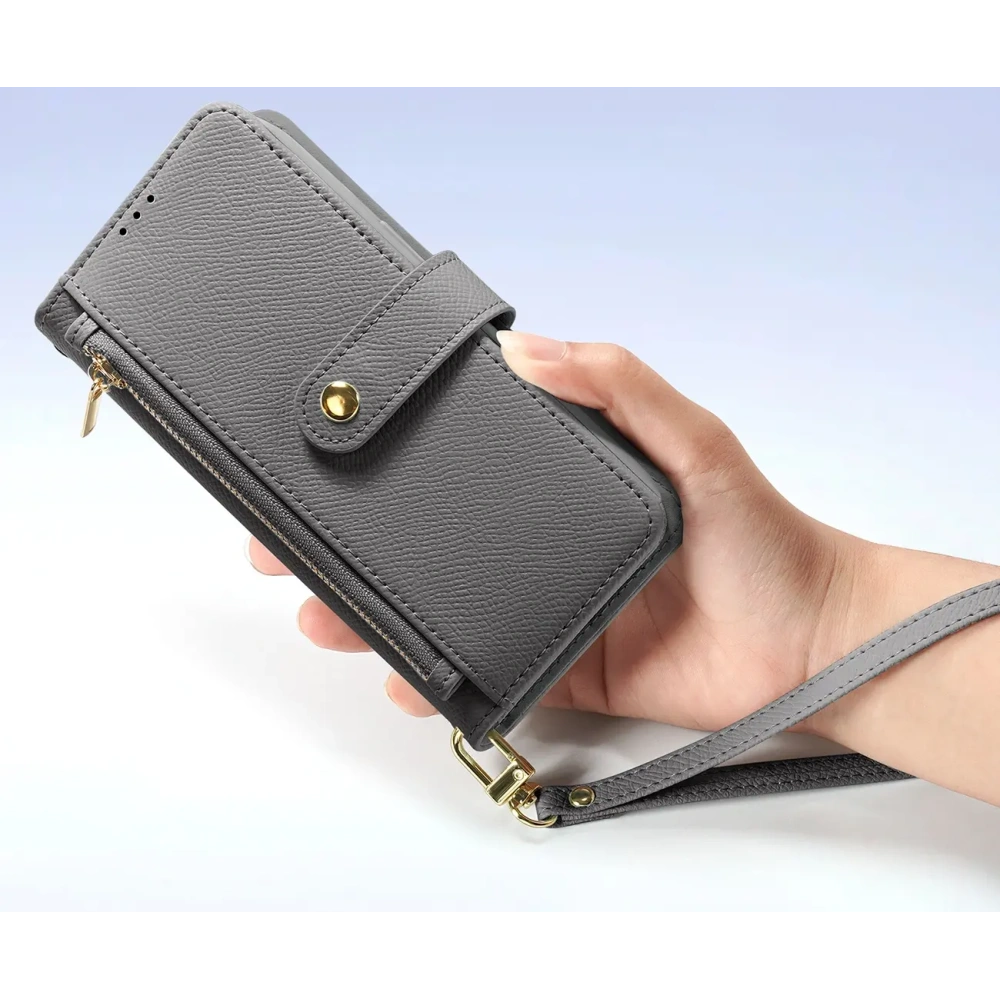 Etui z klapką Dux Ducis Lawa do Apple iPhone 15 Pro Max szare