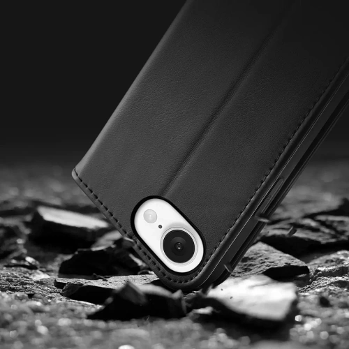 Etui z klapką Dux Ducis Hivo do Apple iPhone 16e czarne