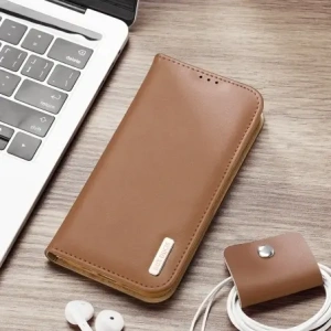 Etui z klapką Dux Ducis Hivo do Apple iPhone 16e brązowe