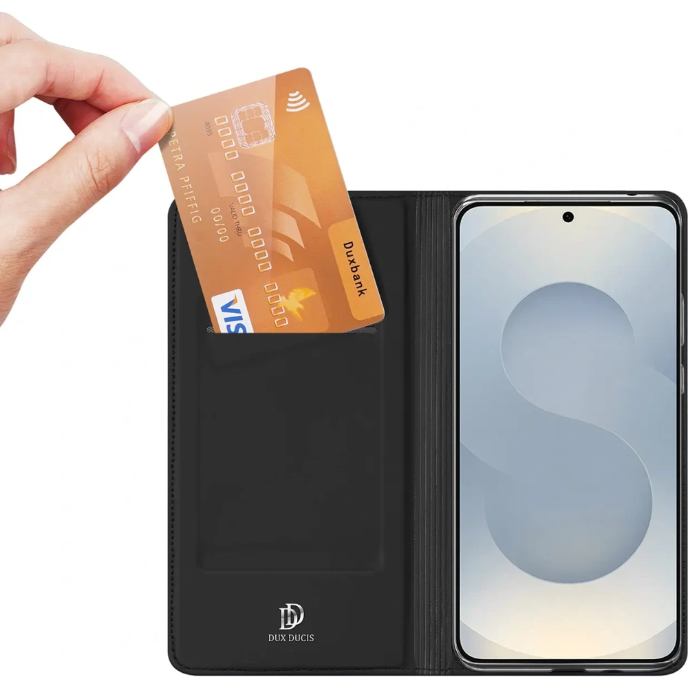 Etui z klapką Dux Ducis Skin Pro do Samsung Galaxy S25 Edge czarne