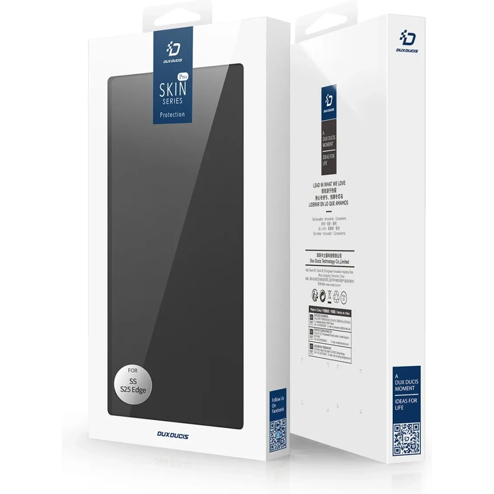 Etui z klapką Dux Ducis Skin Pro do Samsung Galaxy S25 Edge czarne