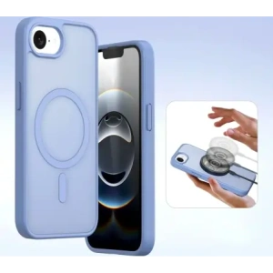 Etui z klapką Dux Ducis Lawa do Apple iPhone 16e z odłączanym portfelem magnetycznym błękitne